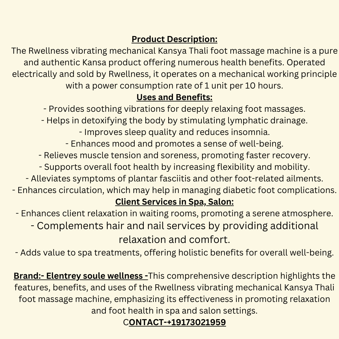 Kansa Healing Foot Massage Machine