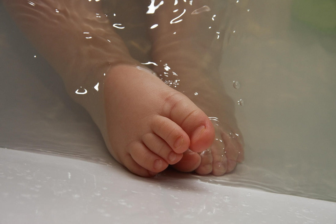 Lavender Essential Oil in Baby Bath