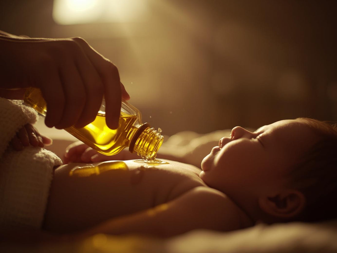 Baby Massage with Natural Oils